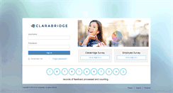 Desktop Screenshot of portal.clarabridge.com
