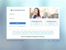 Tablet Screenshot of portal.clarabridge.com